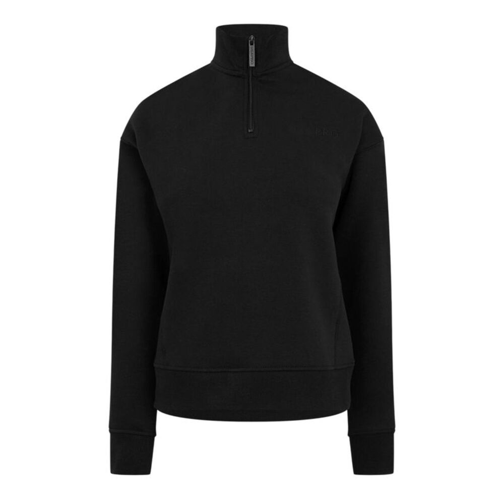 USA Pro Womens/Ladies Quarter Zip Sweatshirt / Black